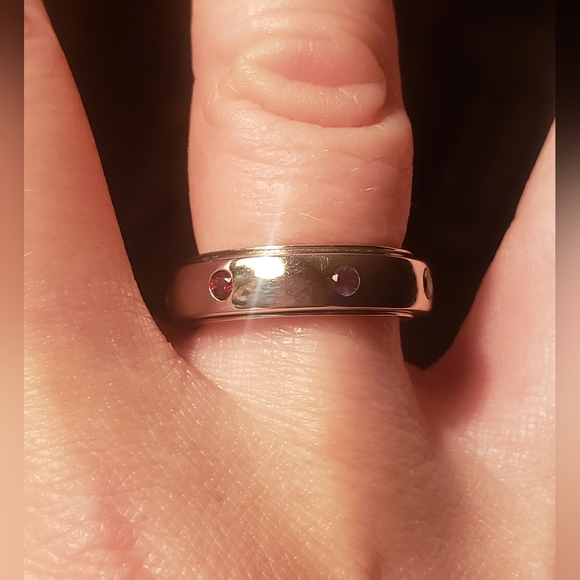 Chakra / Anxiety Authentic Gemstone Spinner Ring - Picture 9 of 10